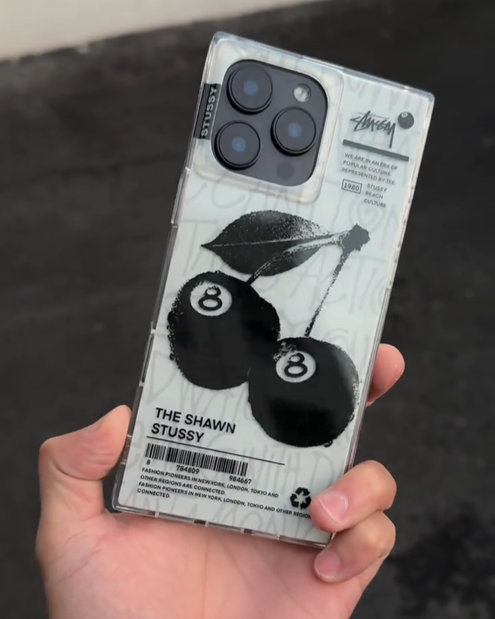 斯圖西黑8防摔手機殼